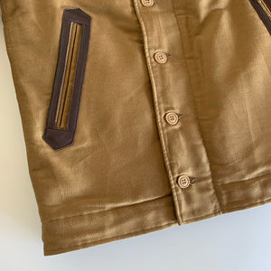 N-1 TR.MFG Grosgrain Whipcord Deck Jacket in Khaki