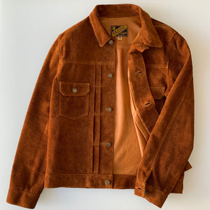 Steer Roughout Suede Type II G Jacket in Camel (TB-141) - Tempo