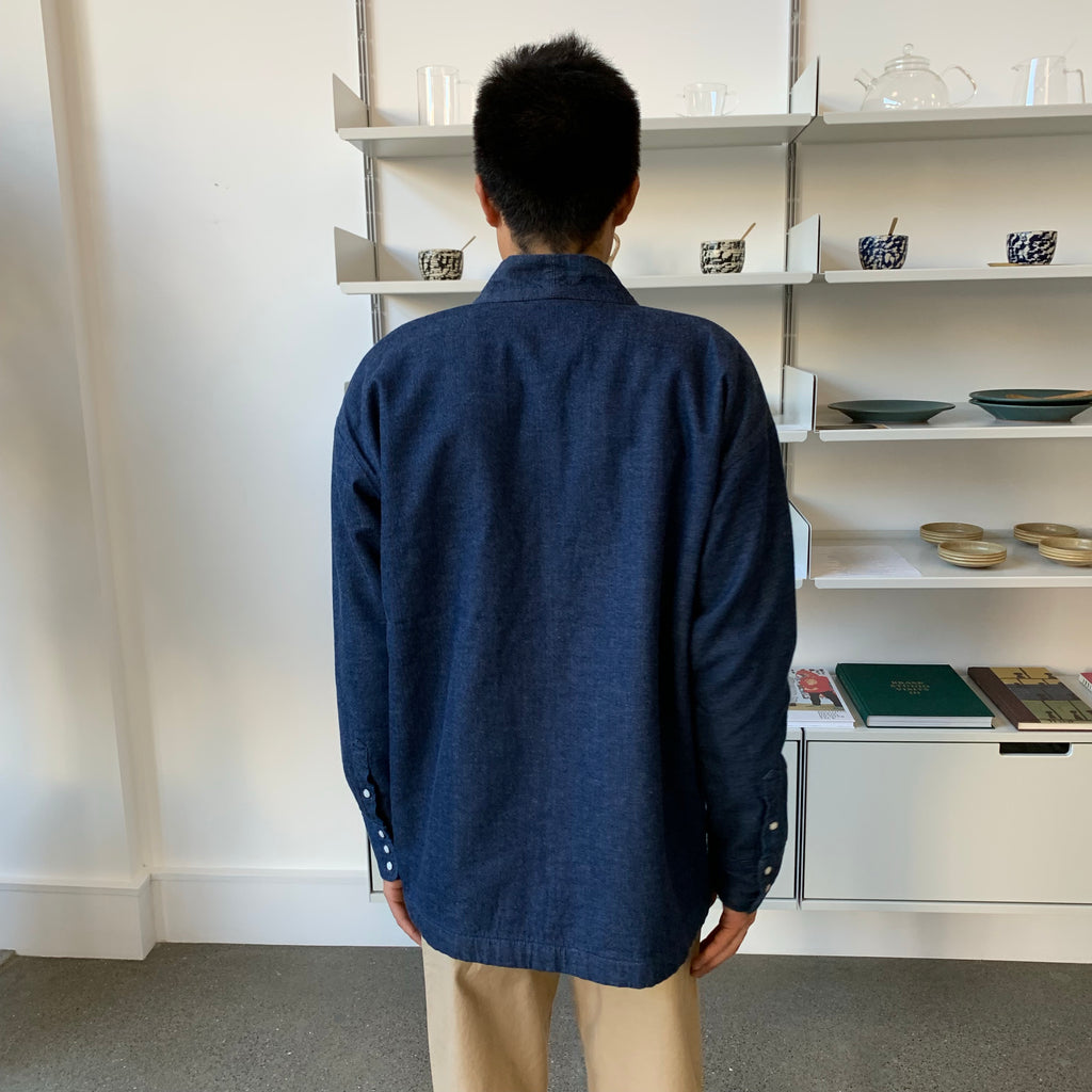 Western Haori in One Wash Denim - Tempo