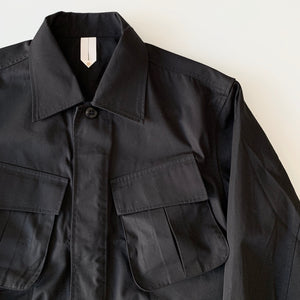 "Over Jacket" in Black High Density Cotton Drill