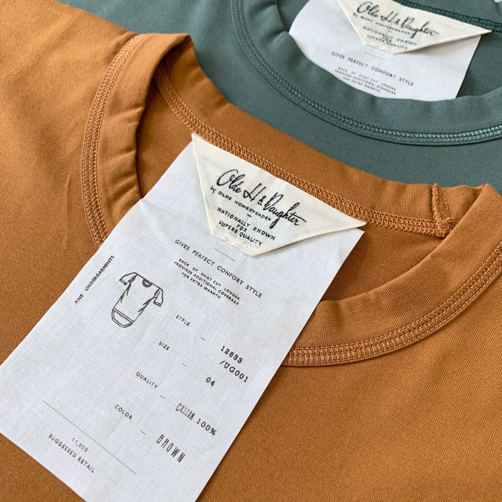 Suvin Plain Stitch Crew Neck Short Sleeve - Sage Green - Tempo
