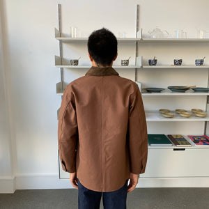Oiled-Duck Hunting Jacket in Brown