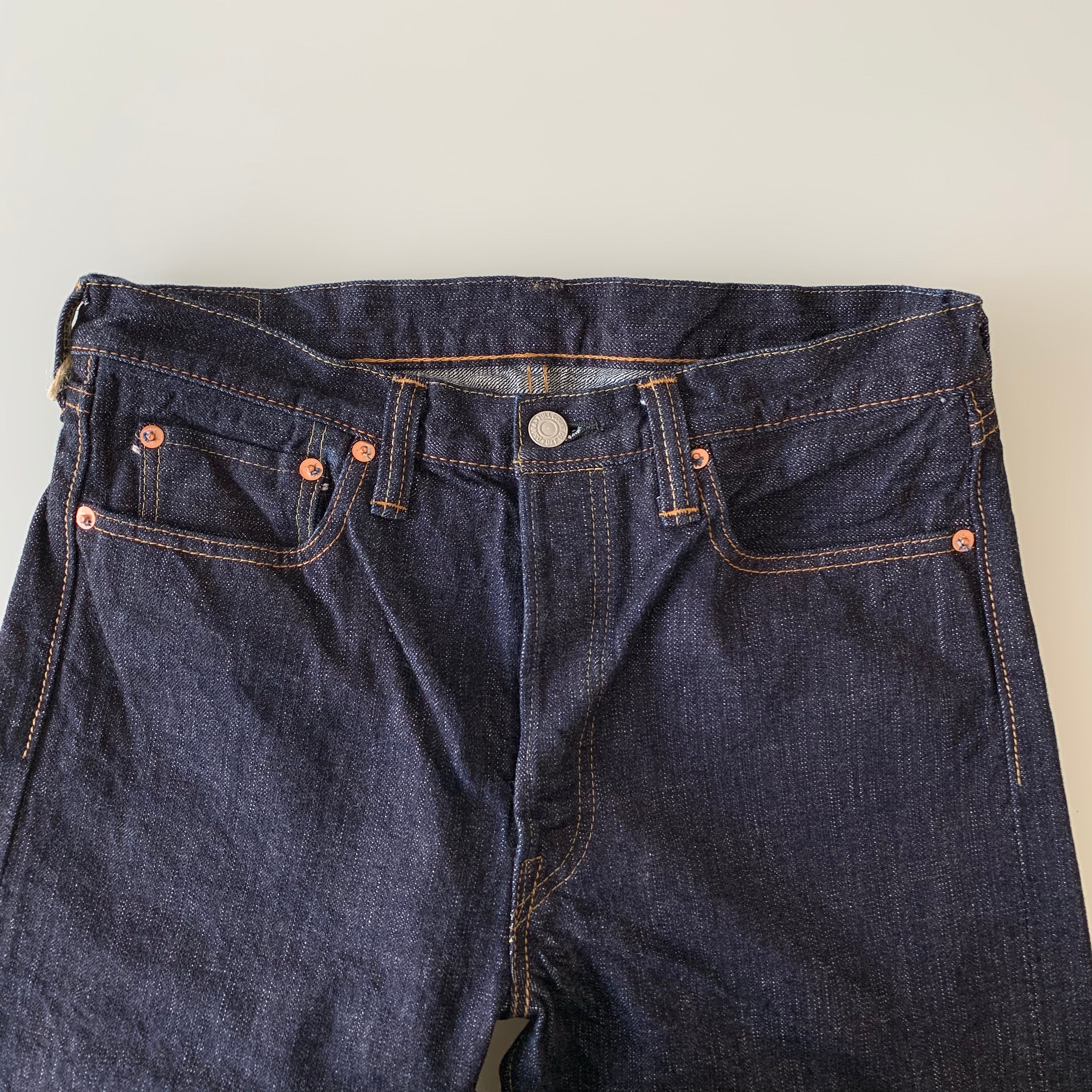 Narrow Straight Denim 14.5oz. Selvedge Slub Yarn - OW - 1108SLW - Tempo