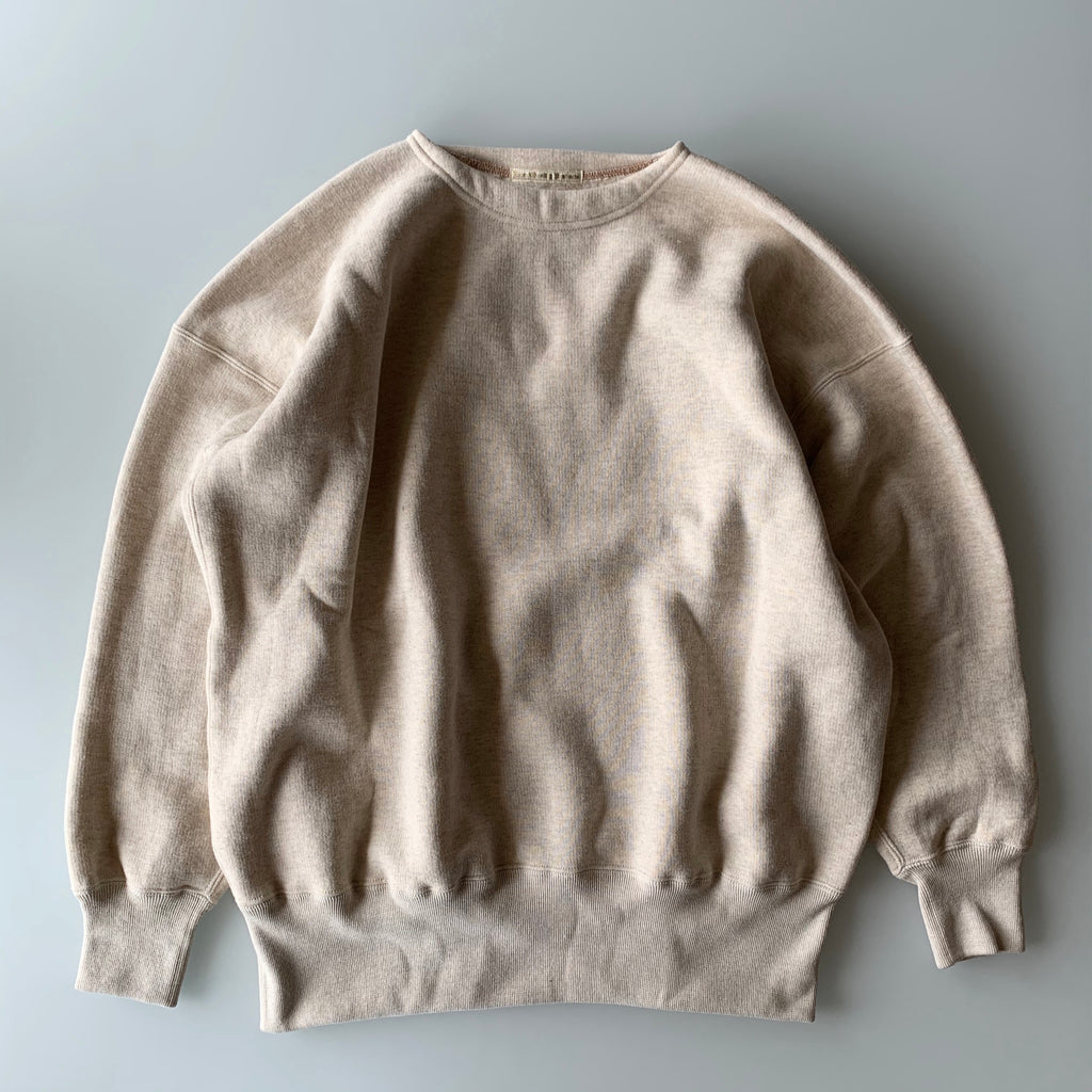 EQP001 Crew Neck Long Sleeve in Oatmeal - Tempo