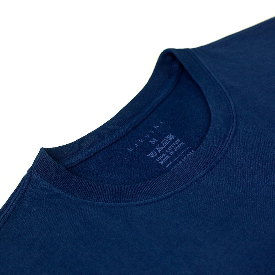 Tsuri-Ami Loopwheel T-Shirt II - Dark Indigo - Sukumo Natural Indigo Hand-Dyed - Tempo
