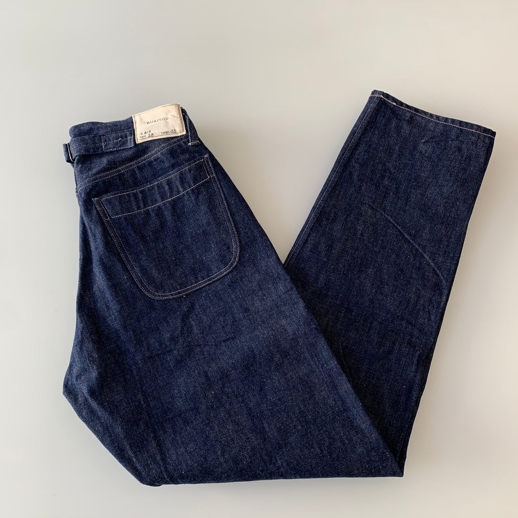 819 Denim 13.5oz Selvedge - Hi-Rise Wide Tapered - Sukumo Natural Indigo Hand-Dyed - Tempo