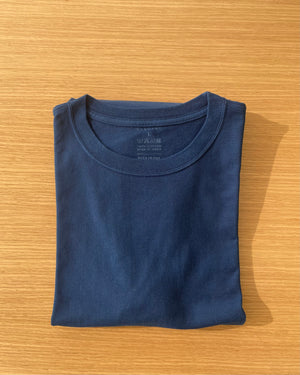 Tsuri-Ami Loopwheel T-Shirt II - Dark Indigo - Sukumo Natural Indigo Hand-Dyed - Tempo