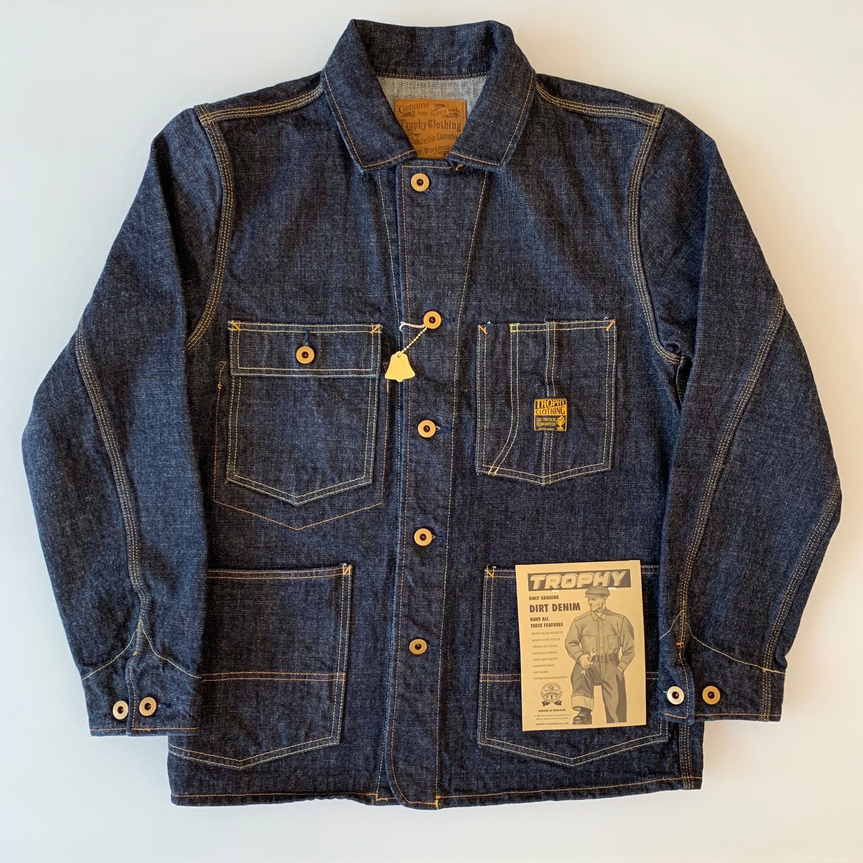 TROPHY CLOTHING - 2604 Dirt Denim Coverall at TEMPO Design Store
