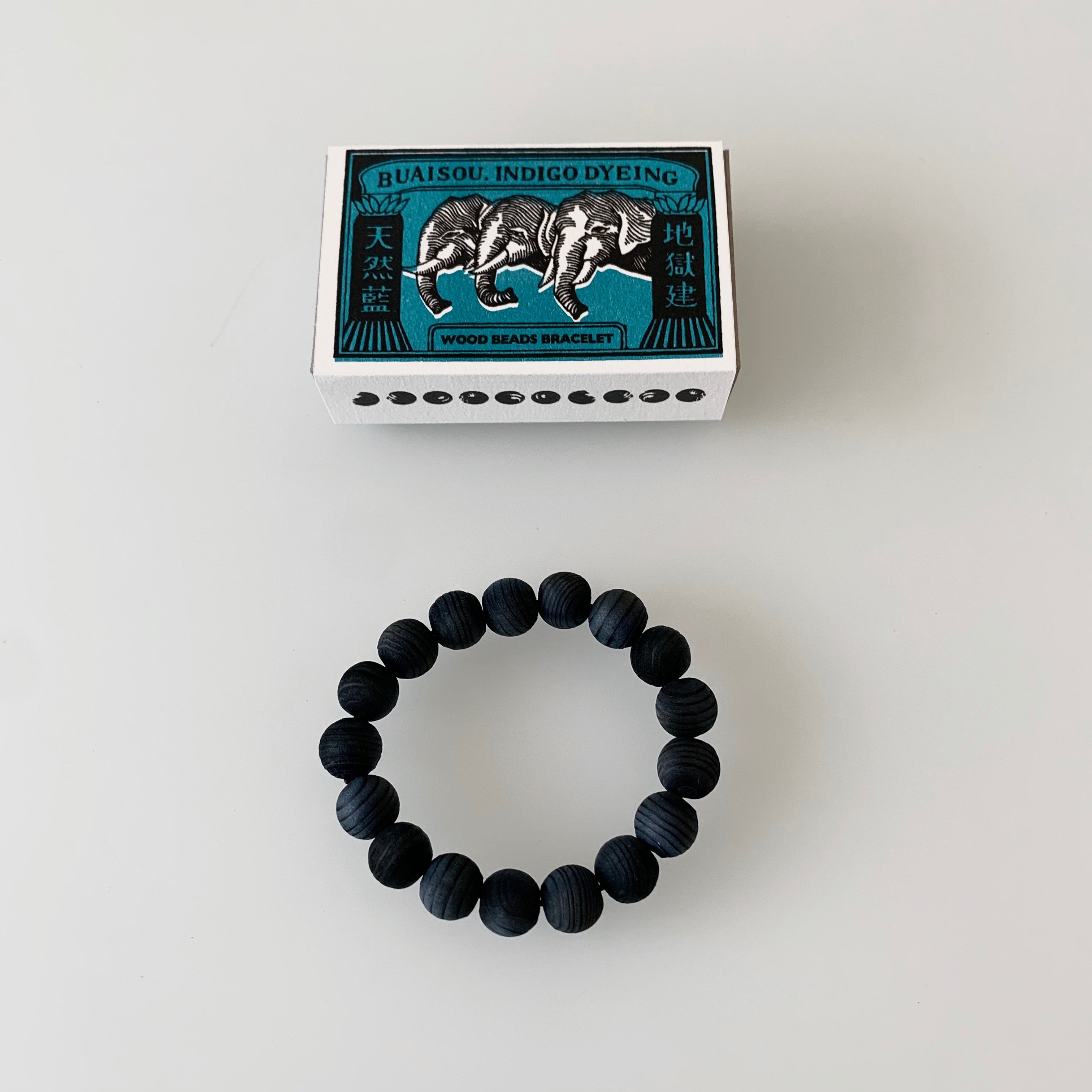 Yakusugi Cedar Bracelet - Sukumo Natural Indigo Hand-Dyed - Tempo