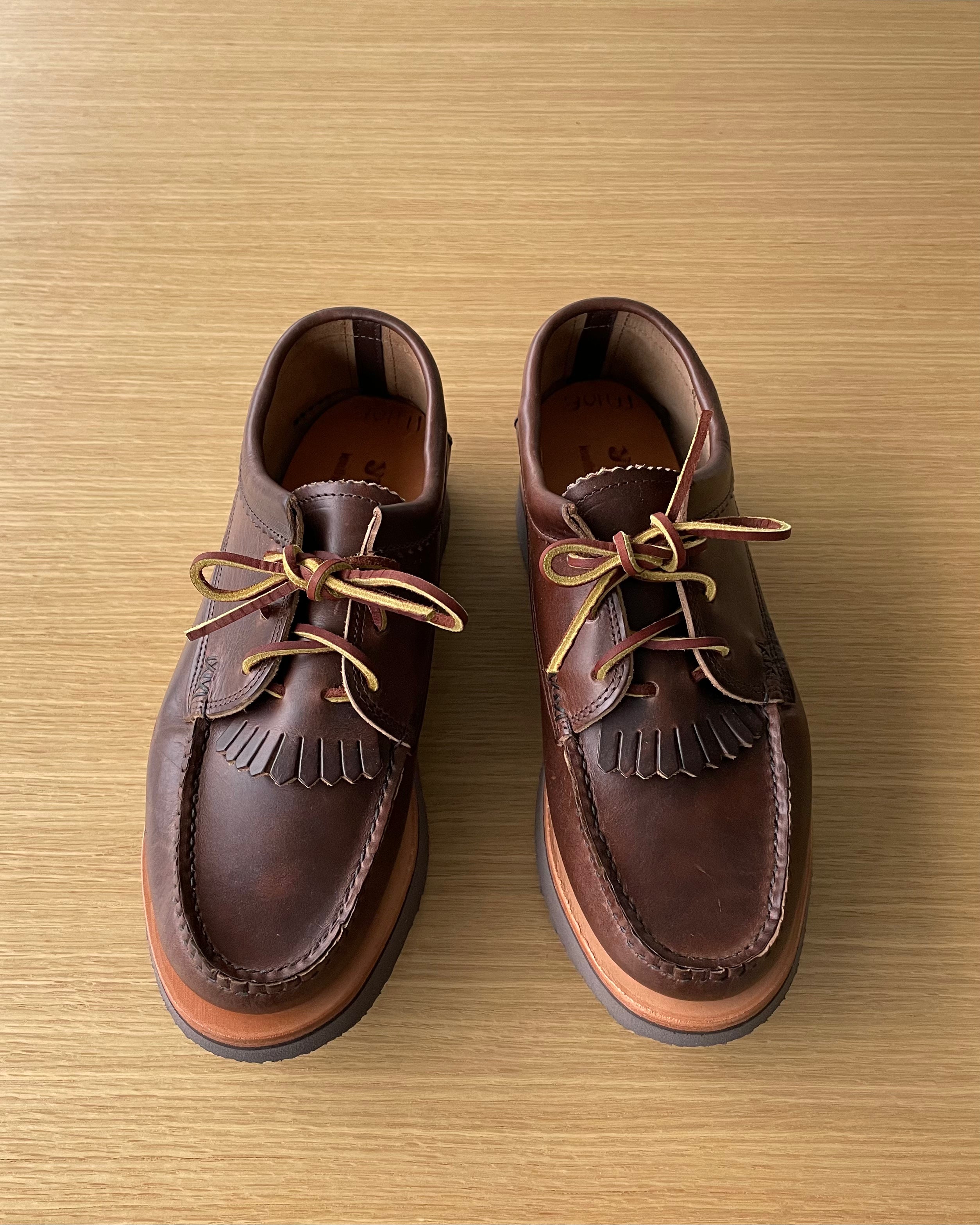 Blucher Rocker with Kiltie in Golden Brown - Tempo