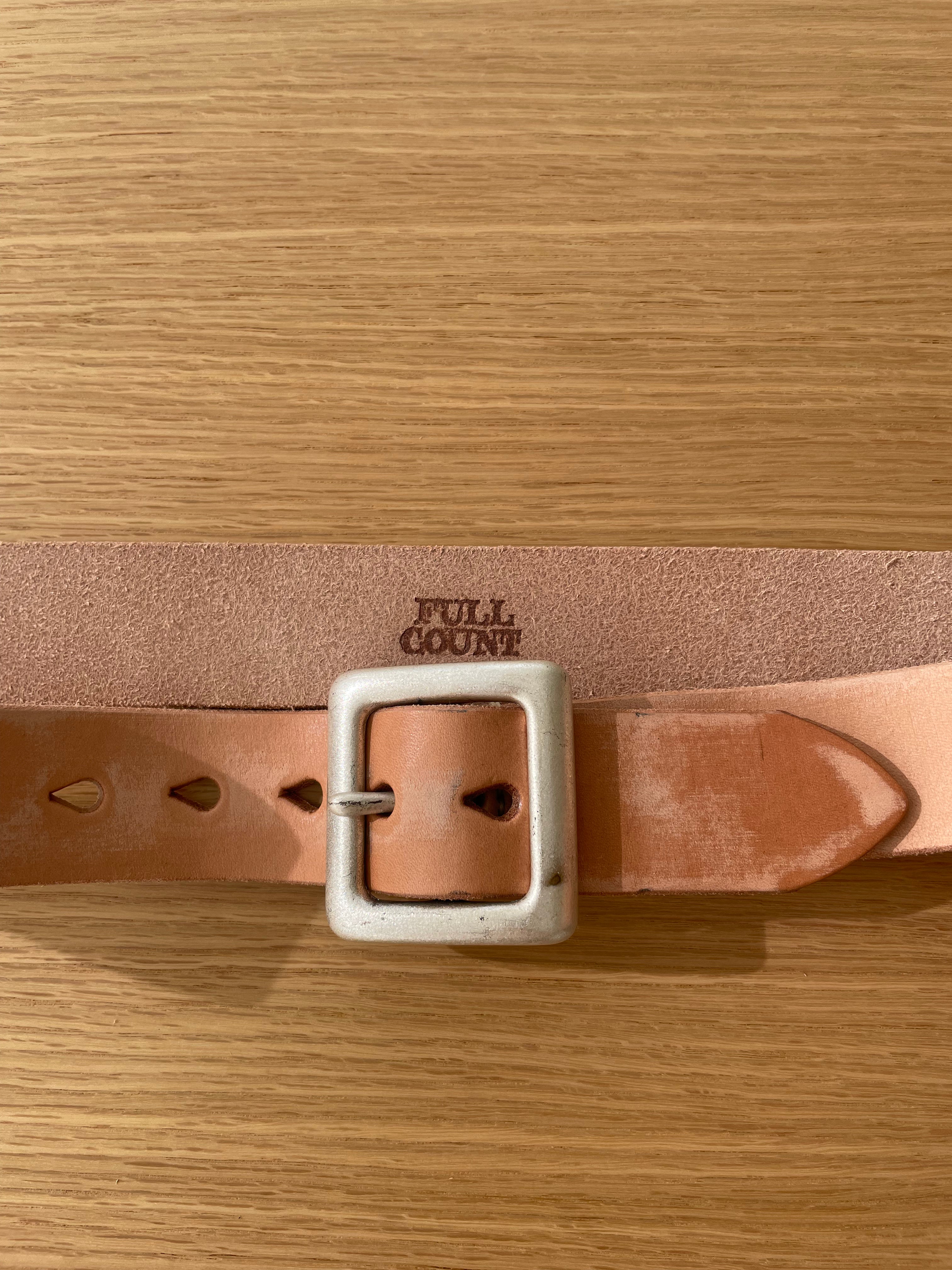 Wild Leather Garrison Belt in Vegetable Tanned Leather - Tempo