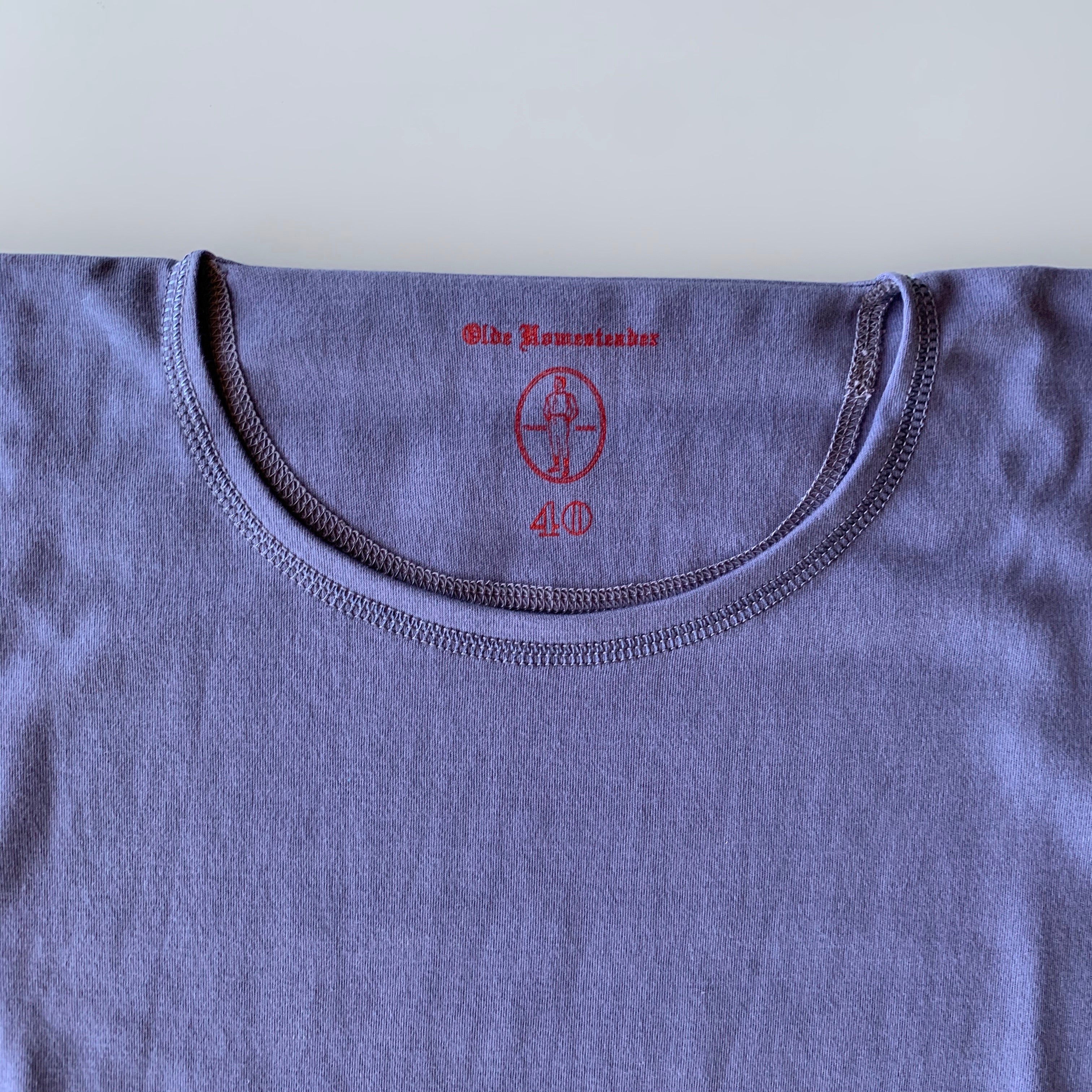 US004 Crew Neck Long Sleeve in French Blue - Tempo