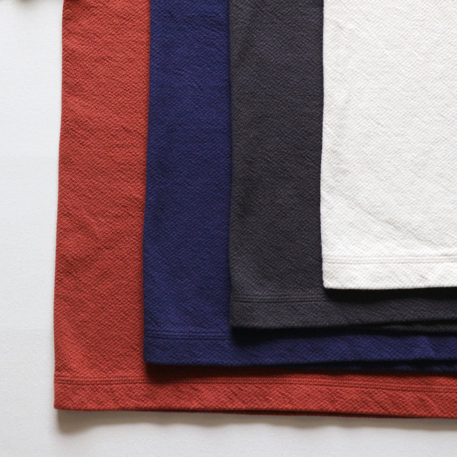 Twill Face Knit L/S Crewneck in Antique Black - Tempo