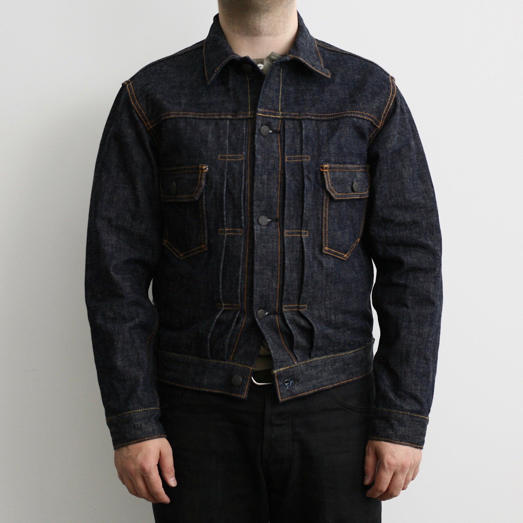 Premium TK992C Natural Indigo Selvedge Denim Type II Jacket - OW - Tempo