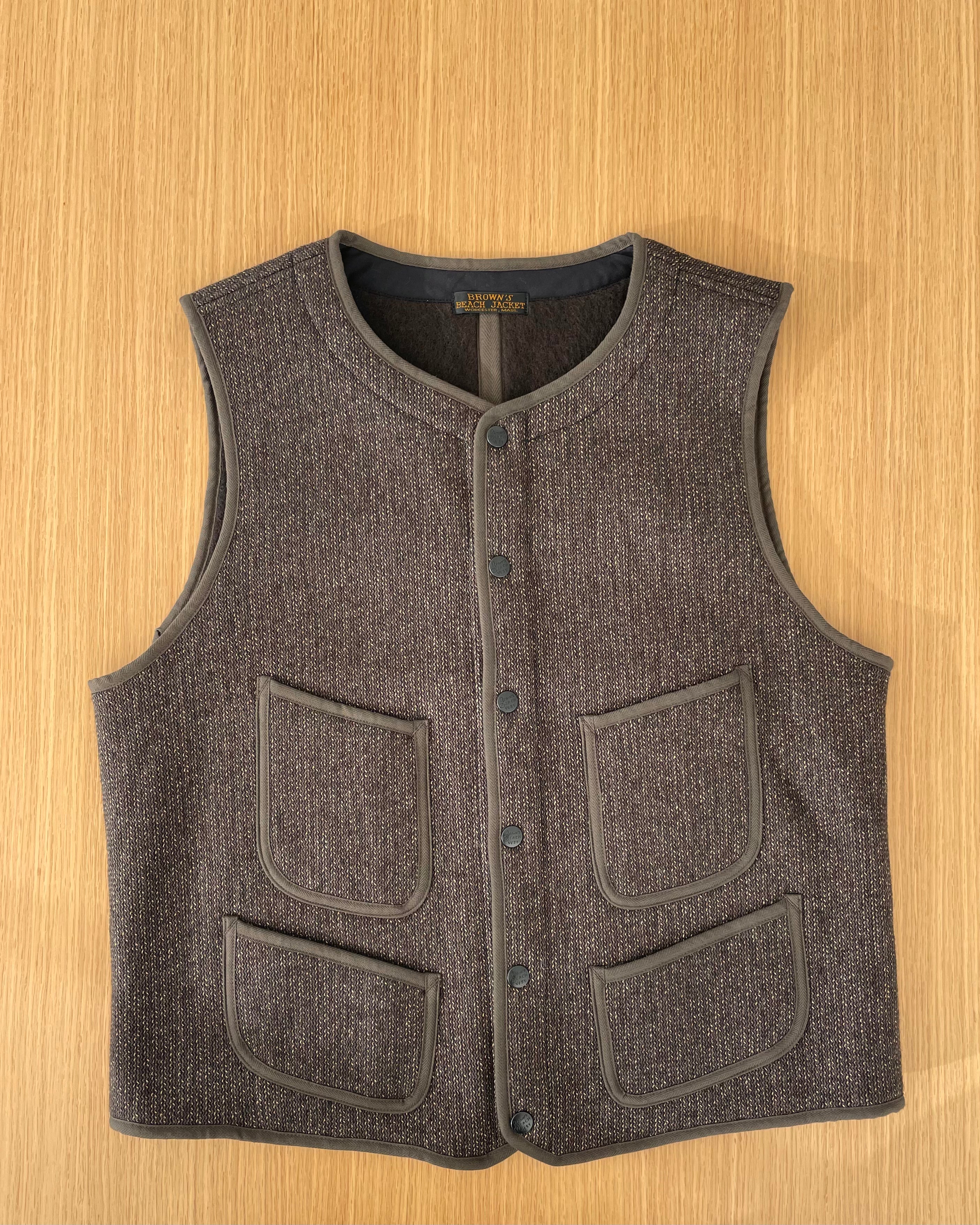 Brown's Beach Early Vest in Oxford Grey