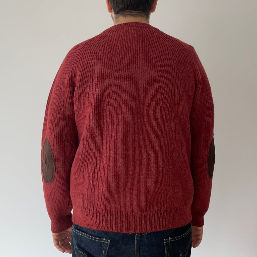 Alpaca Crewneck Sweater in Cayenne - Tempo