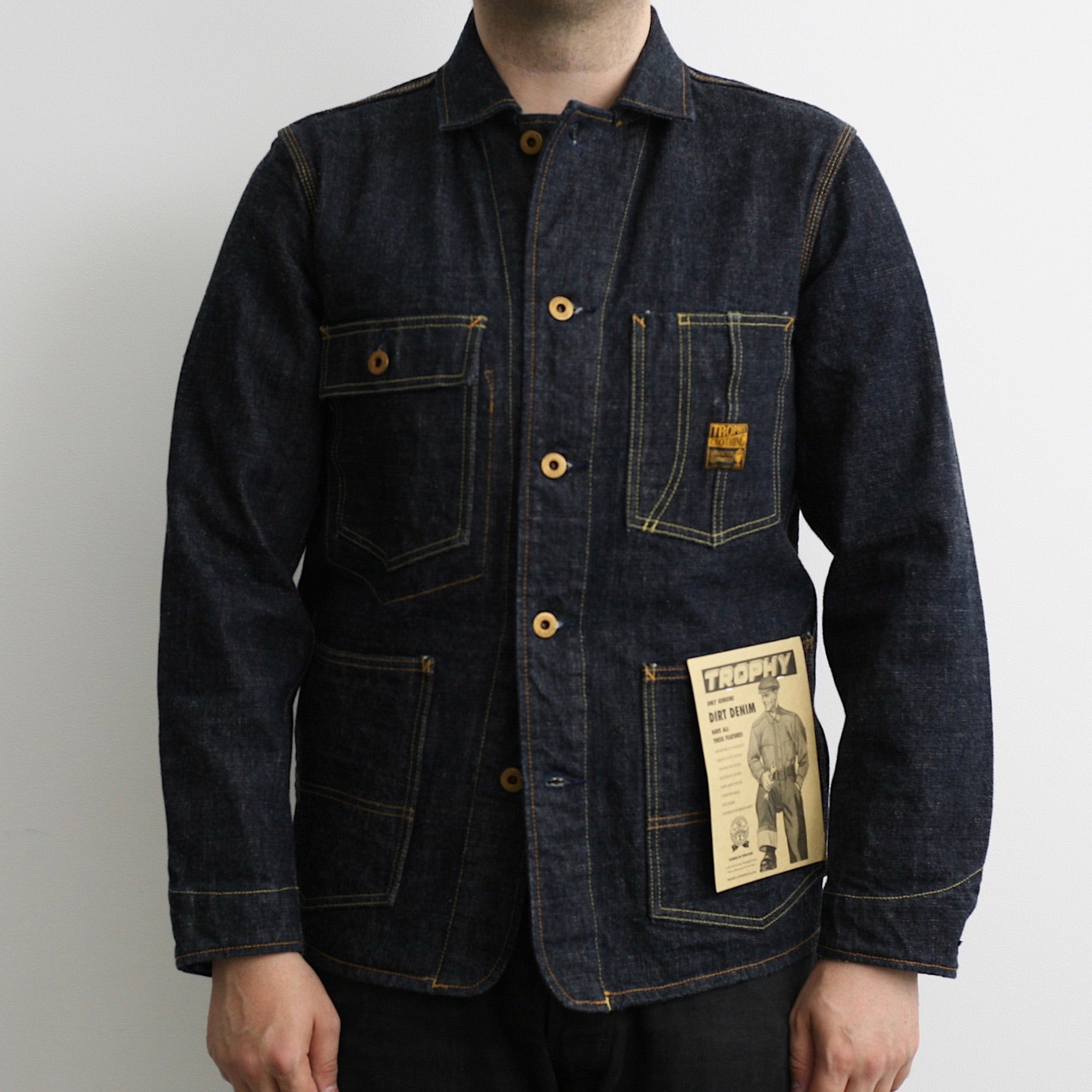 TROPHY CLOTHING - 2604 Dirt Denim Coverall at TEMPO Design Store