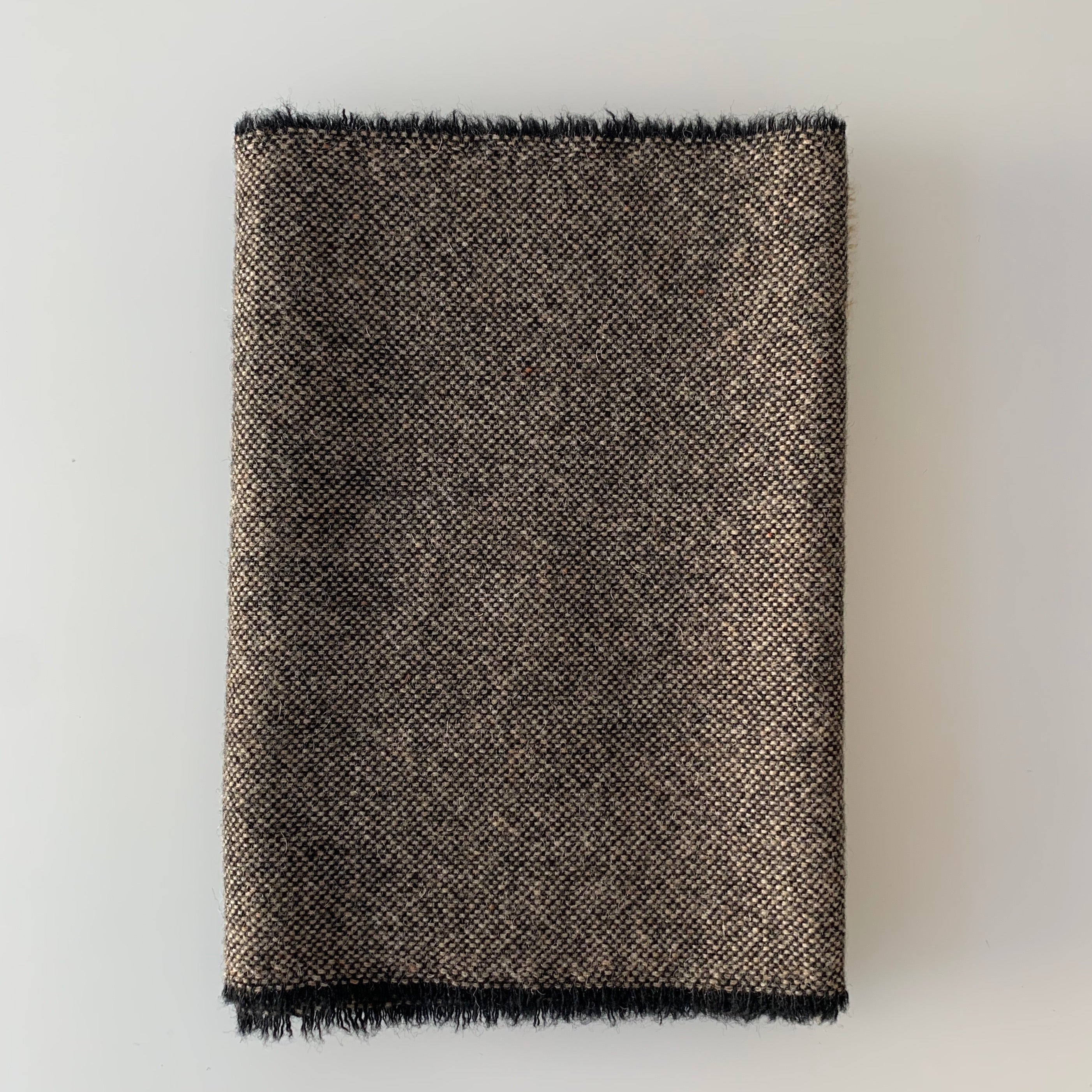 Wool Scarf - Beige Block Check - Tempo