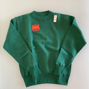 Tsuri-Ami Loopwheel Set-In-Sleeve Sweatshirt in Green