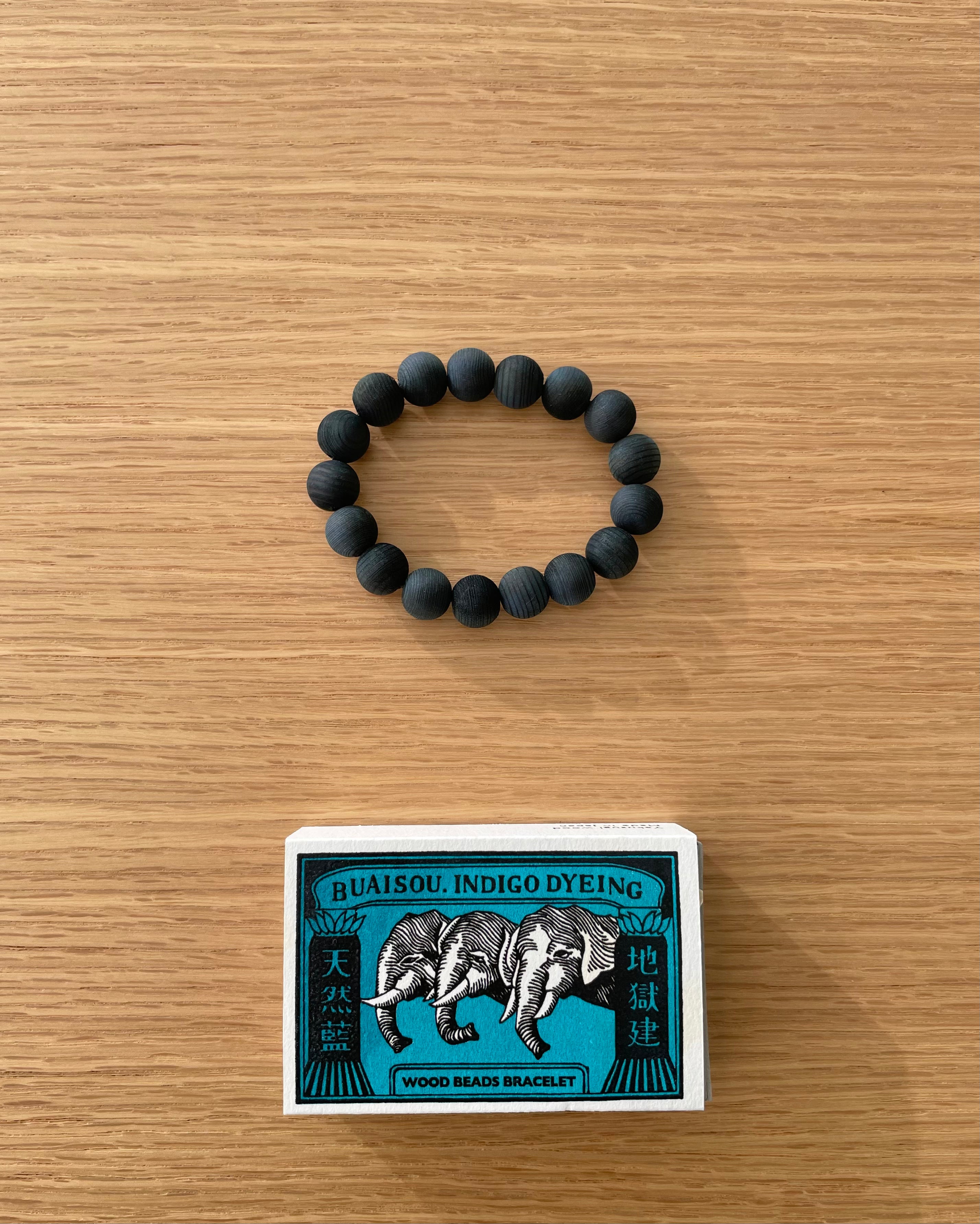 Yakusugi Cedar Bracelet - Sukumo Natural Indigo Hand-Dyed - Tempo