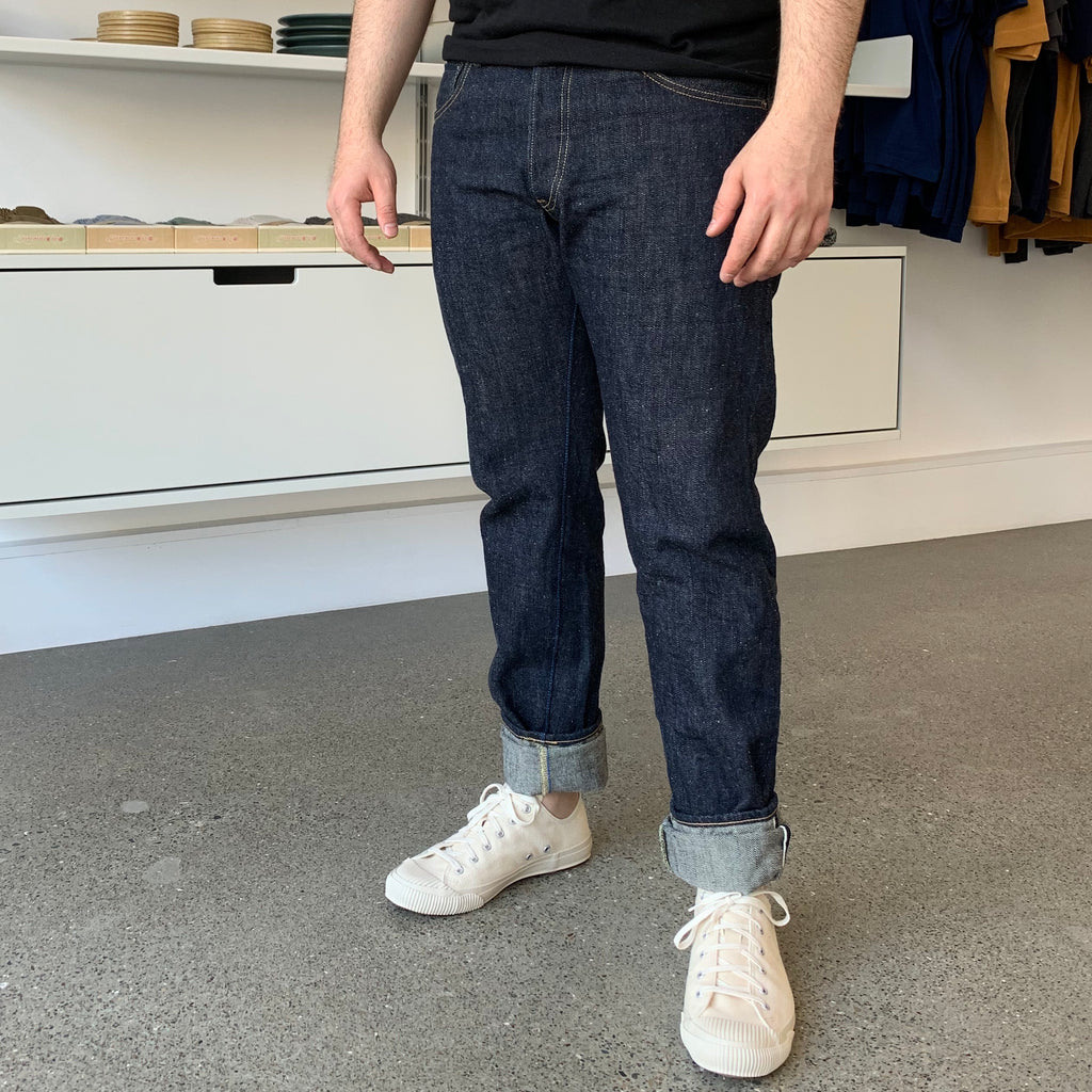 EHT - "Earth" High Tapered 18oz Greencast Selvedge Jeans - Tempo