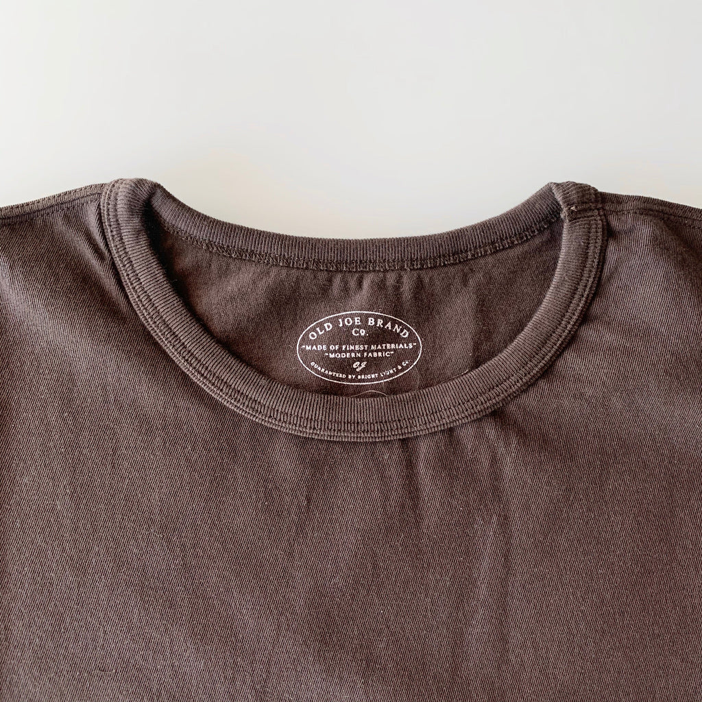 Tube Tee Crew Neck in Espresso - Tempo