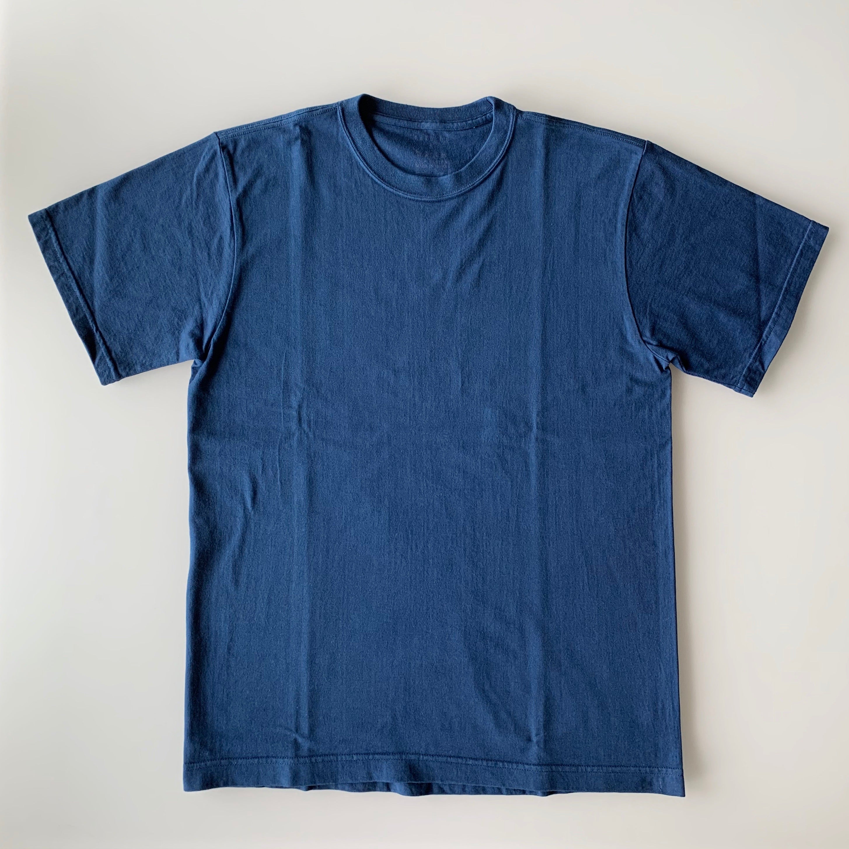 Tsuri-Ami Loopwheel T-Shirt II - Indigo - Sukumo Natural Indigo Hand-Dyed - Tempo