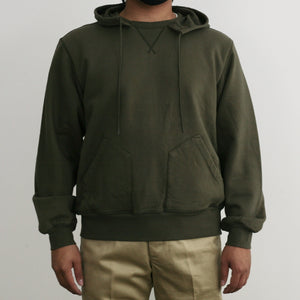 Hooded Sweatshirt in Olive - Tempo