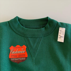 Tsuri-Ami Loopwheel Set-In-Sleeve Sweatshirt in Green