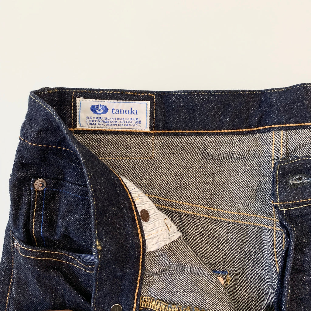 NHT "Natural Indigo" High Tapered 16.5oz Selvedge Jeans - Tempo