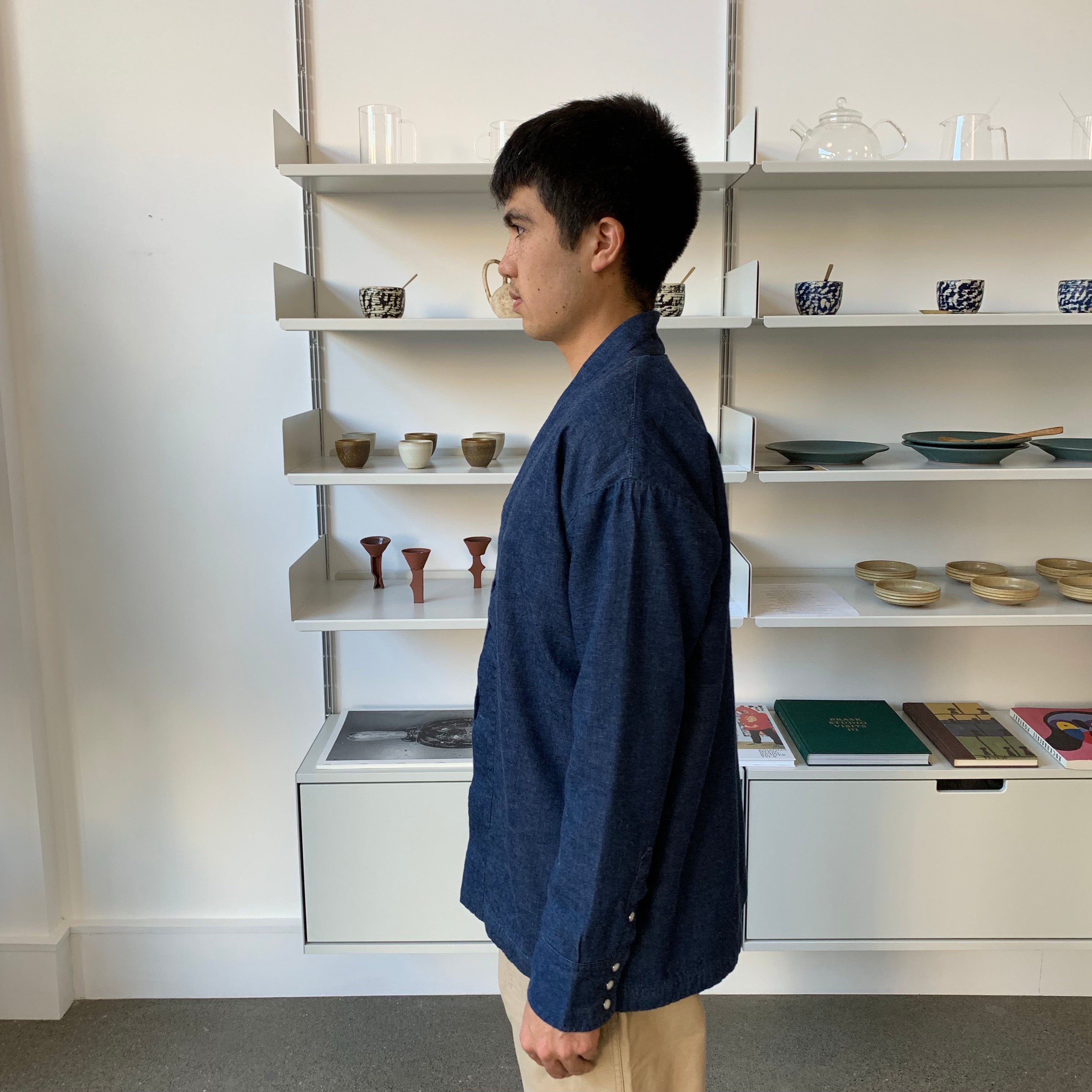 Western Haori in One Wash Denim - Tempo