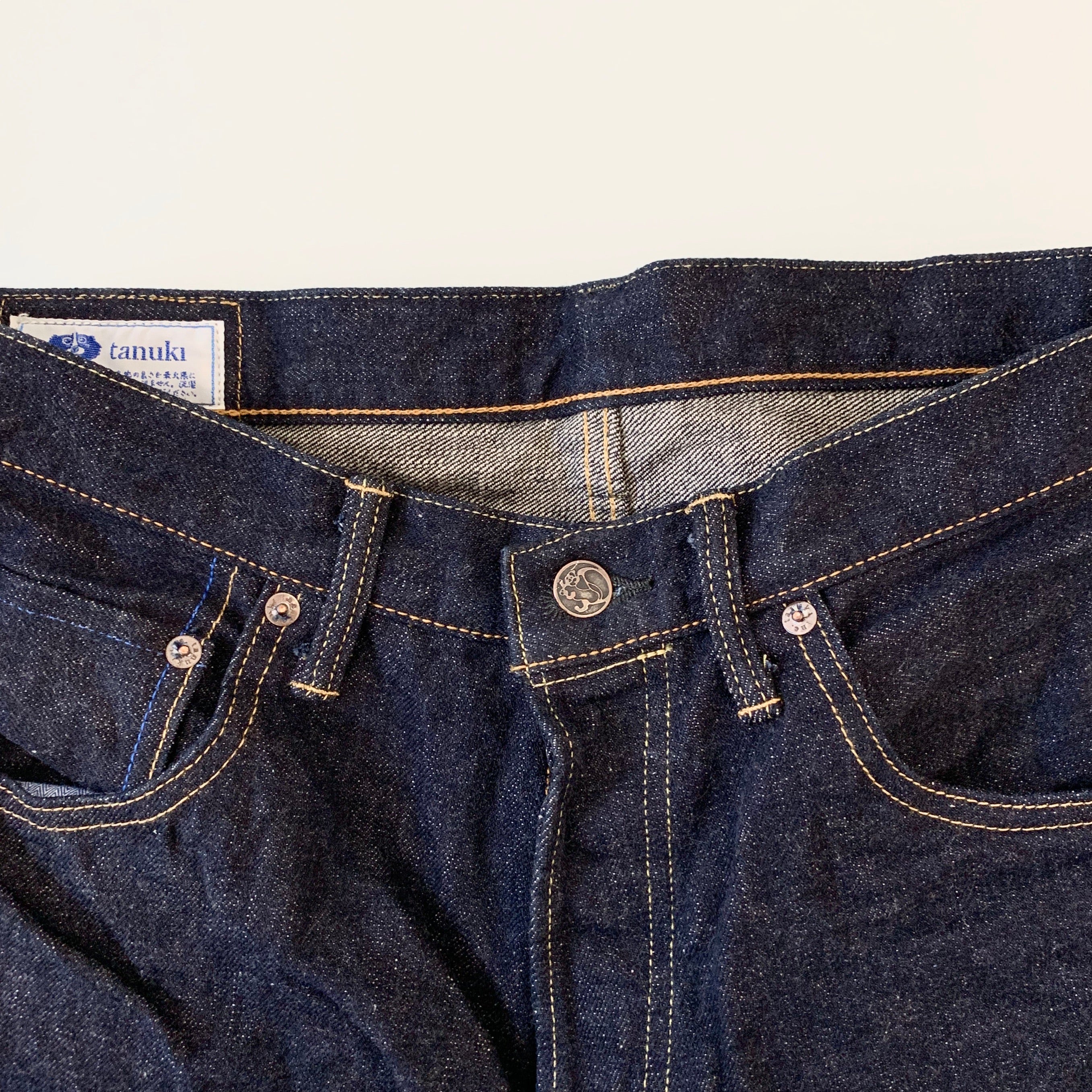 NHT "Natural Indigo" High Tapered 16.5oz Selvedge Jeans - Tempo