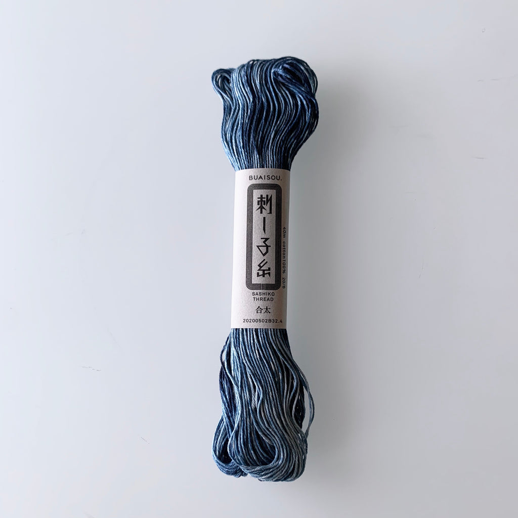 Sashiko Thick Cotton Thread in Murakumo - Sukumo Natural Indigo Hand-Dyed - Tempo