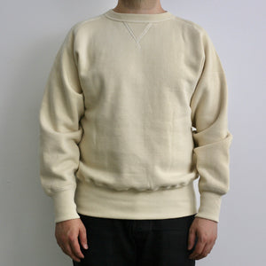 Tsuri-Ami Loopwheel Freedom-Sleeve Sweatshirt in Ivory
