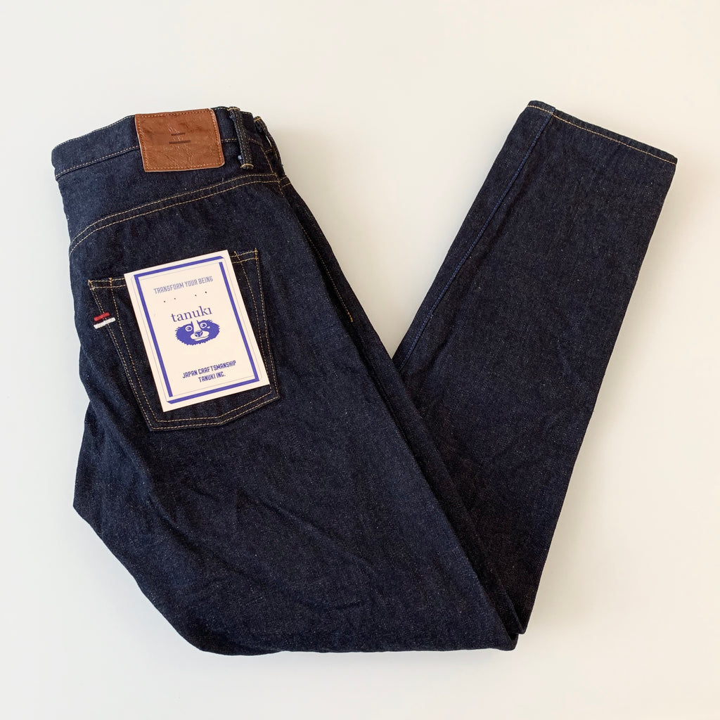 NHT "Natural Indigo" High Tapered 16.5oz Selvedge Jeans - Tempo