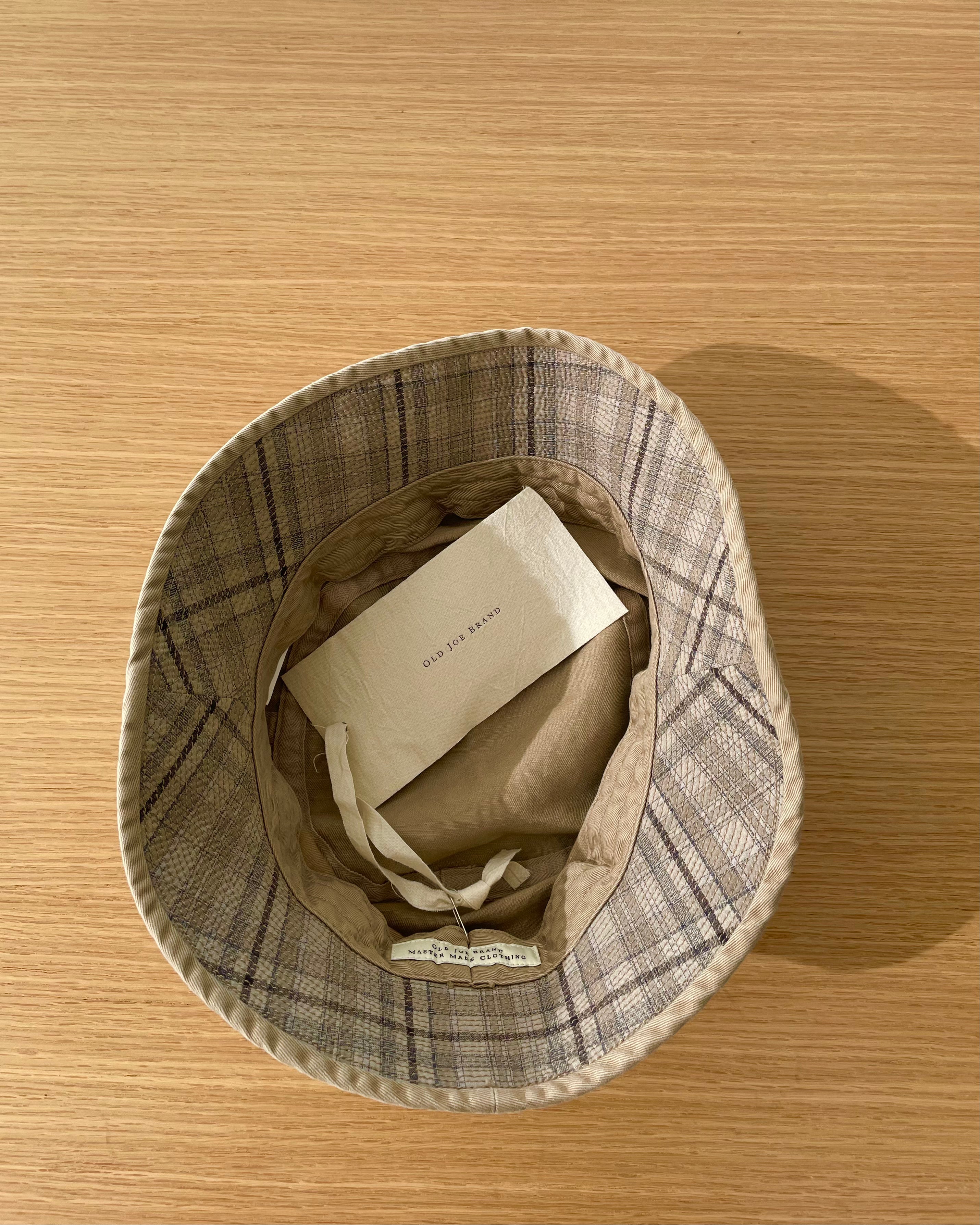 Distressed Cotton-Linen Bucket Hat - Dune - Tempo