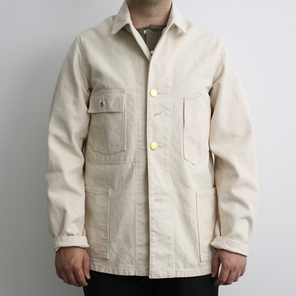 No. 8 Canvas Kurashiki Hanpu Coverall Jacket with Removable Buttons - Tempo