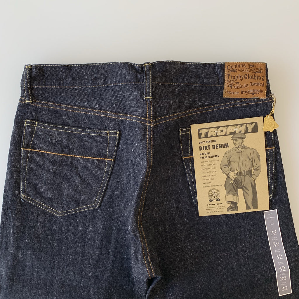 1609 14.5oz Urban Narrow Hi-Tapered Dirt Denim - One Washed - Tempo