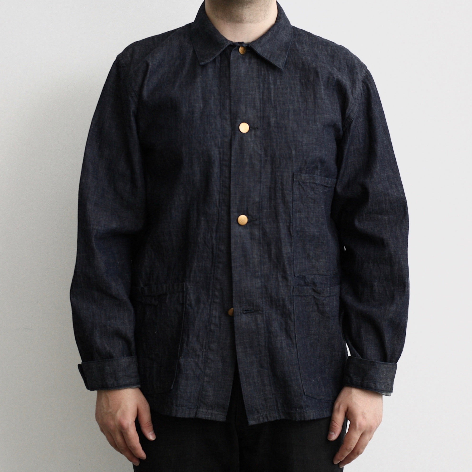 1930's French Work Coverall in 8oz Indigo Denim - OW