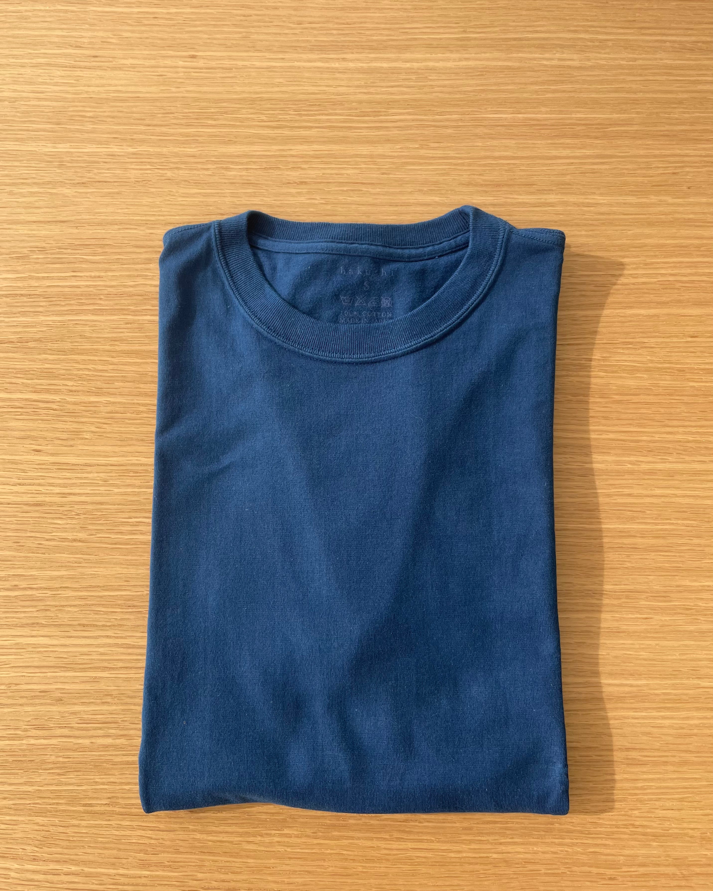 Tsuri-Ami Loopwheel T-Shirt II - Indigo - Sukumo Natural Indigo Hand-Dyed - Tempo