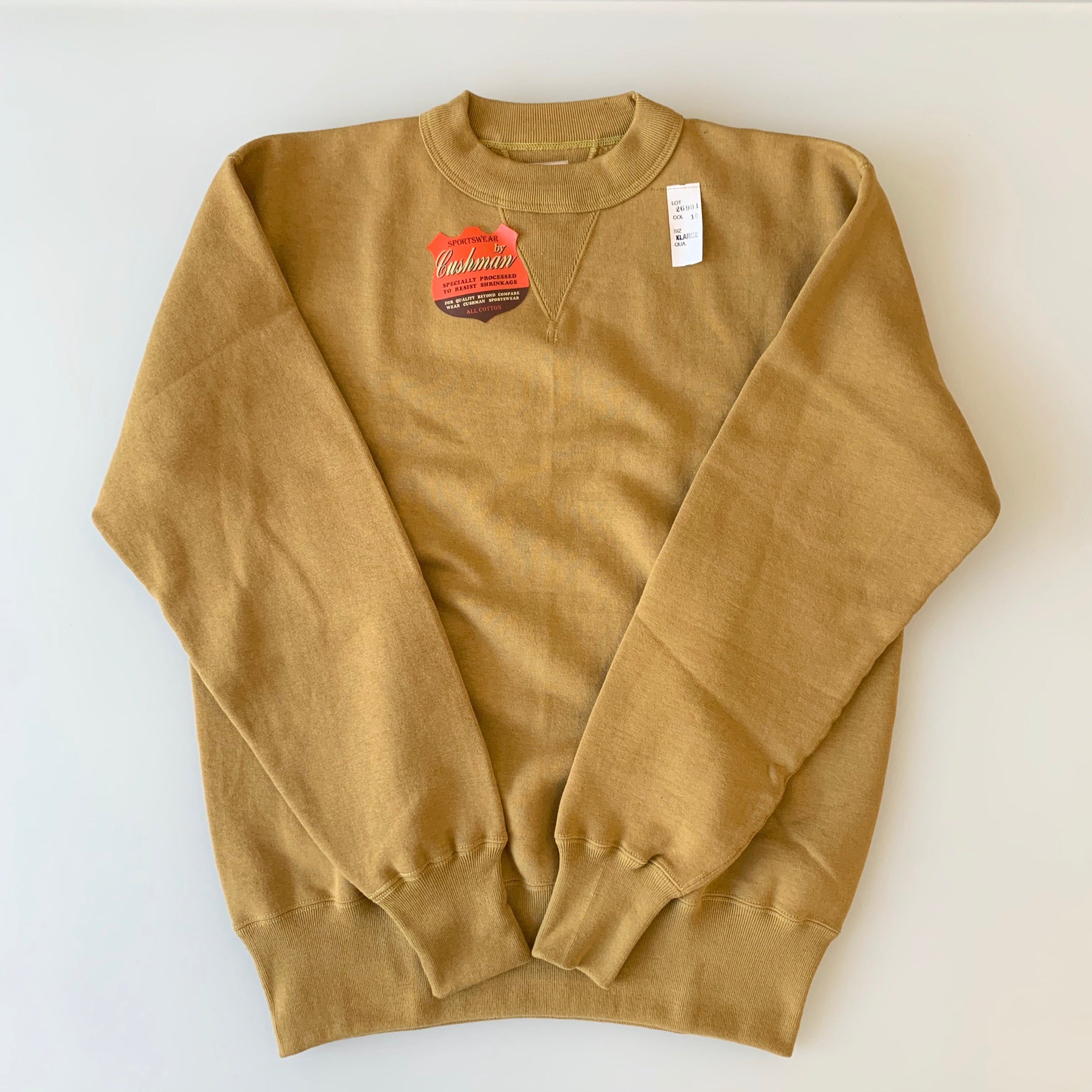 Tsuri-Ami Loopwheel Set-In-Sleeve Sweatshirt in Gold - Tempo