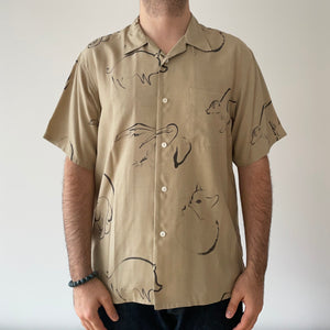 Original Printed Open-Collar Short-Sleeve Shirts - Tempo