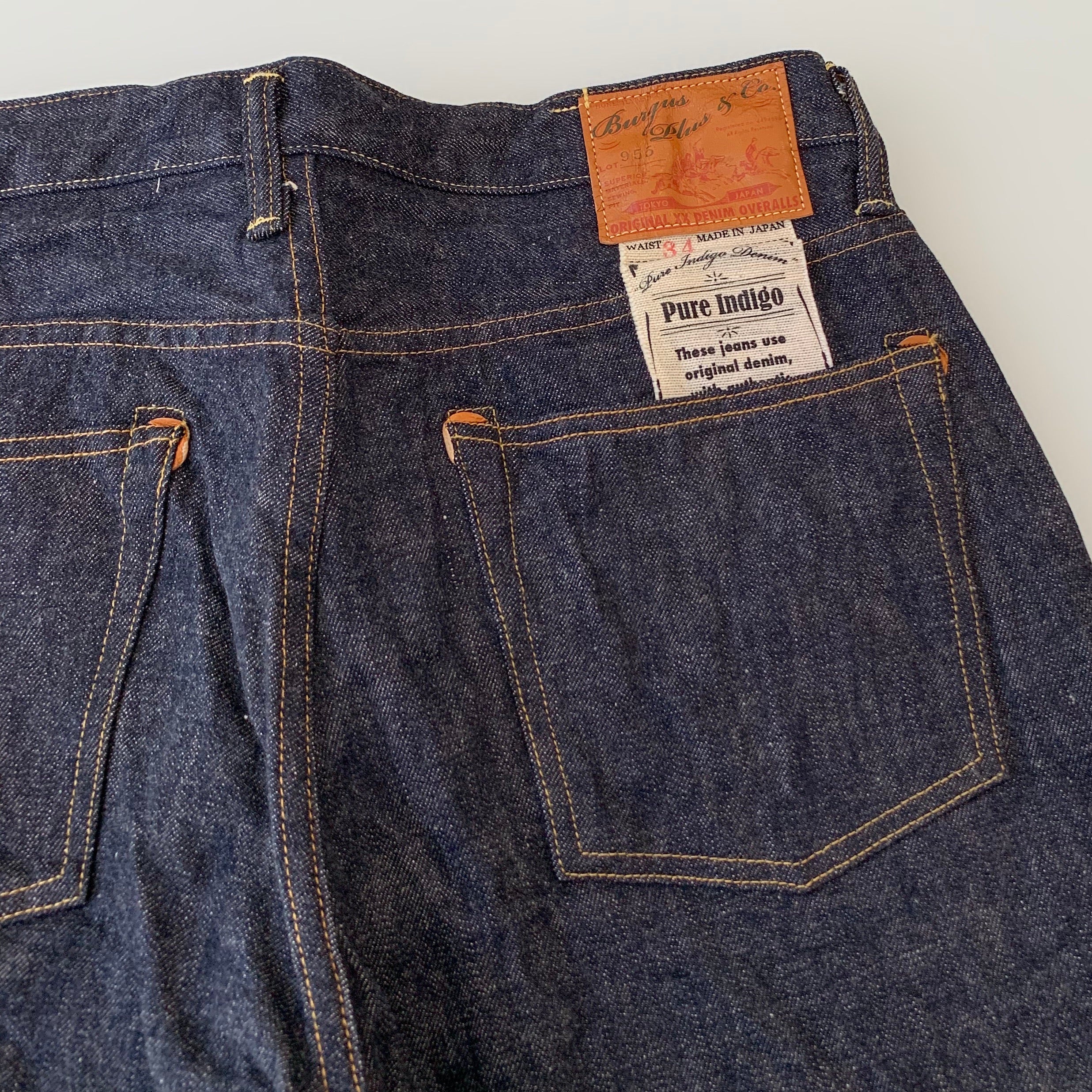 Natural Indigo 14.5oz  Selvedge Jeans 1955 XX Model - Narrow Straight - OW (955-XX) - Tempo