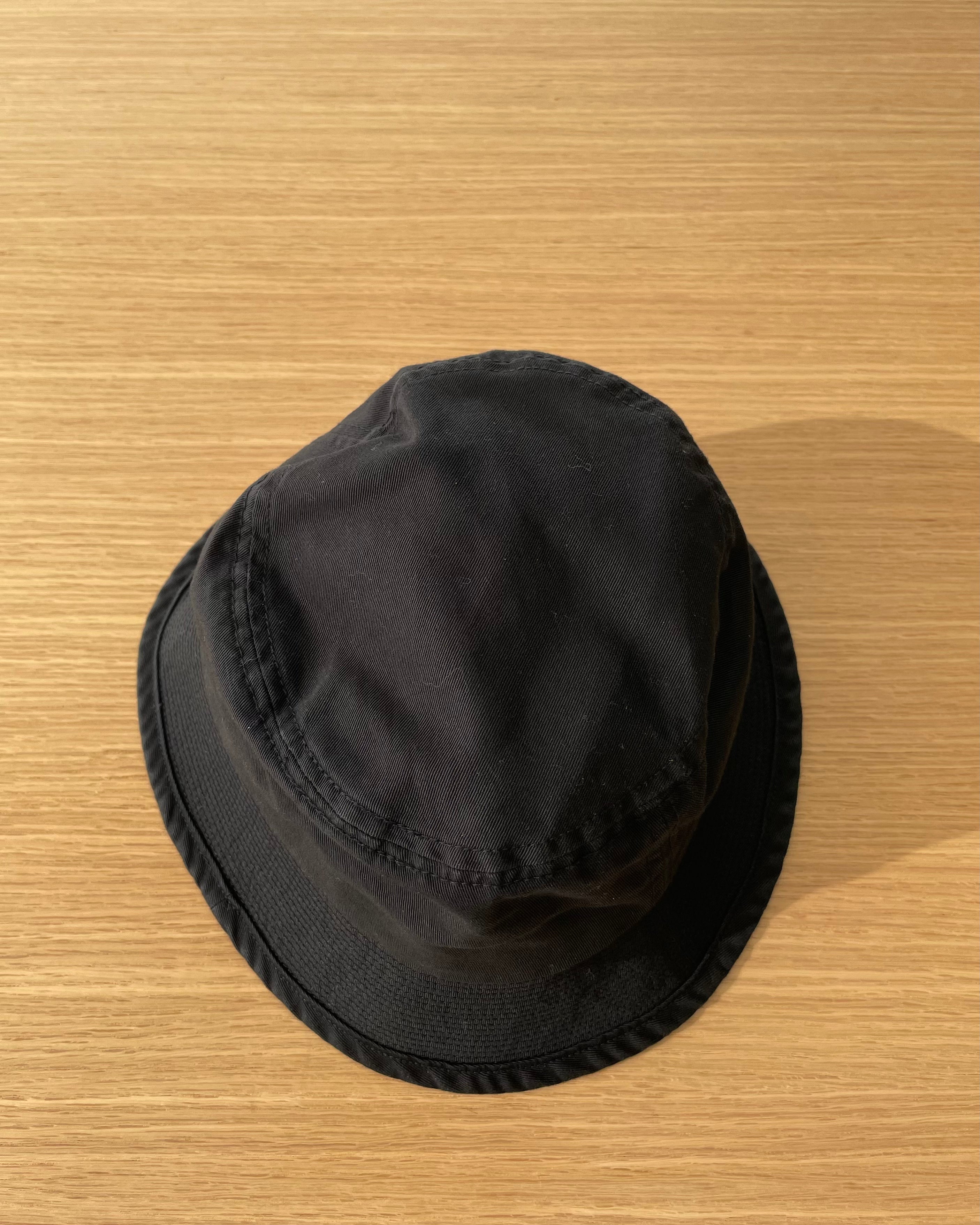 Distressed Cotton-Linen Bucket Hat - Black - Tempo