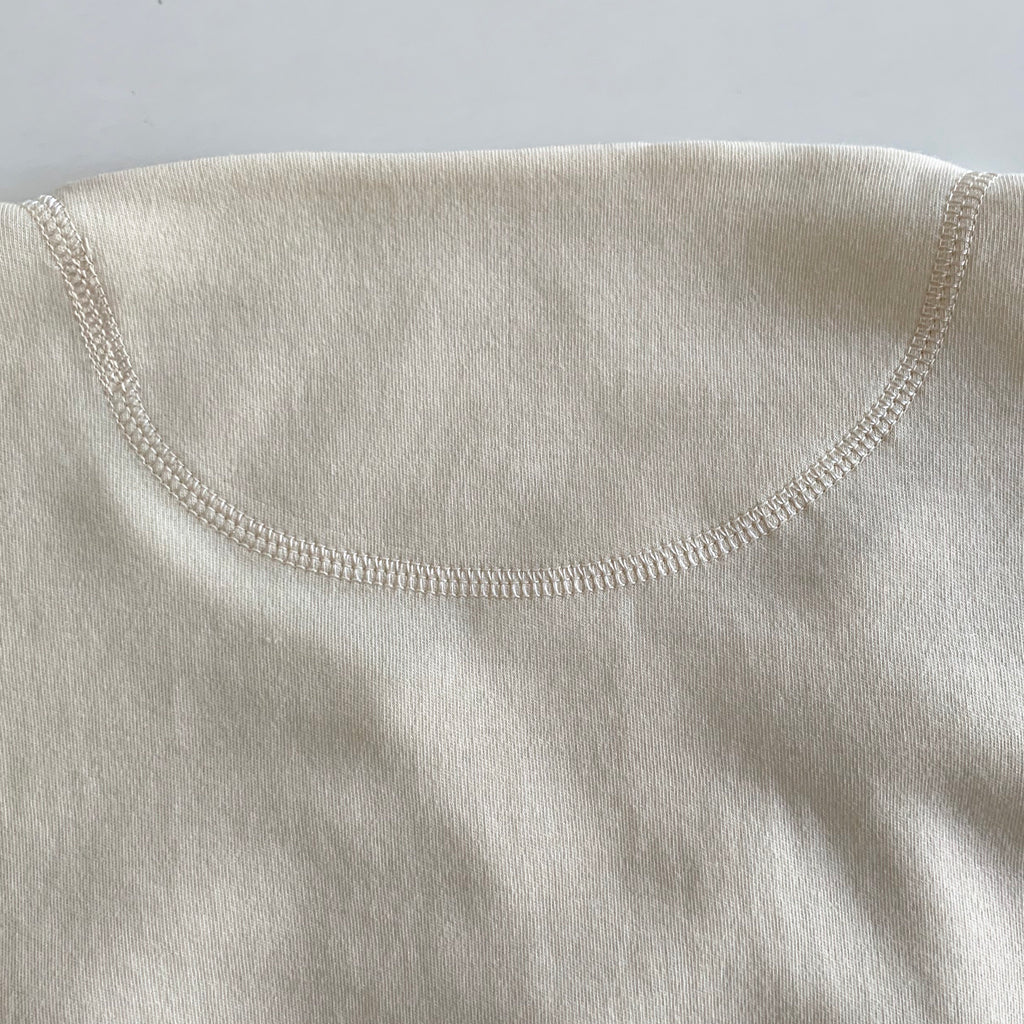US004 Crew Neck Long Sleeve in Ivory - Tempo