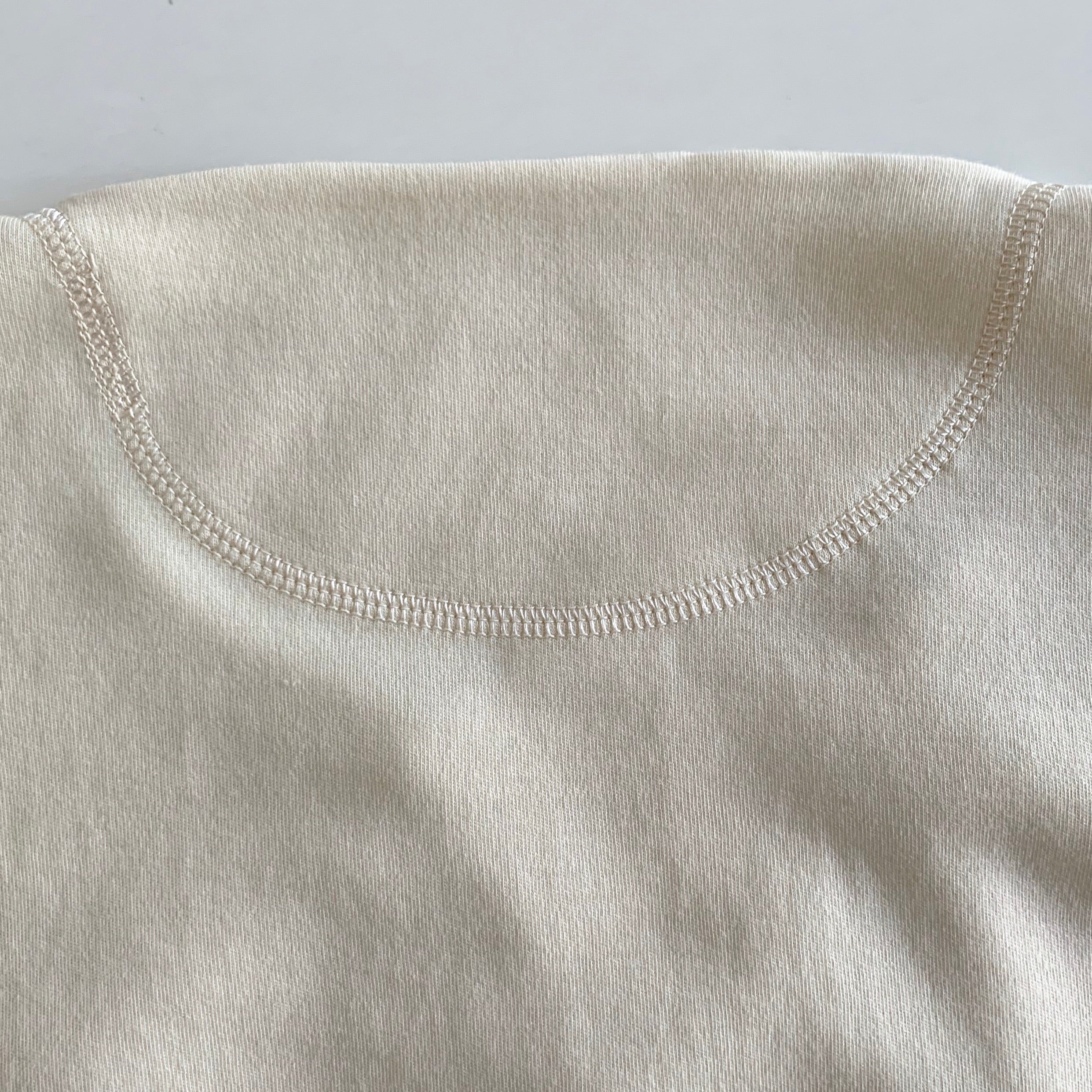 US004 Crew Neck Long Sleeve in Ivory - Tempo