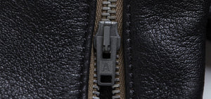 AD-03 British Asymmetry Jacket in Black Teacore Sheepskin