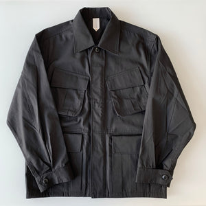 "Over Jacket" in Black High Density Cotton Drill