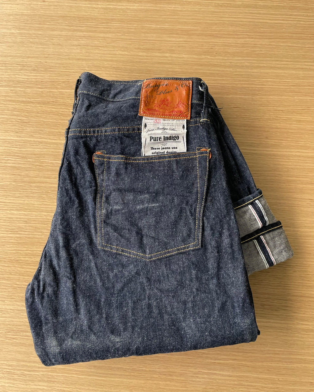 Natural Indigo 14.5oz  Selvedge Jeans 1955 XX Model - Narrow Straight - OW (955-XX) - Tempo