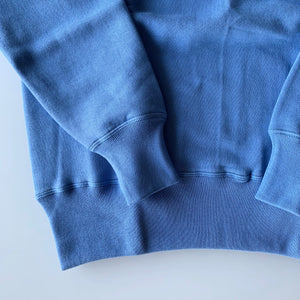 Tsuri-Ami Loopwheel Set-In-Sleeve Sweatshirt in Sax Blue